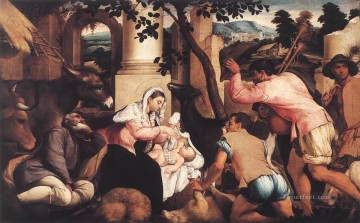 Adoración de los pastores Jacopo Bassano Pinturas al óleo